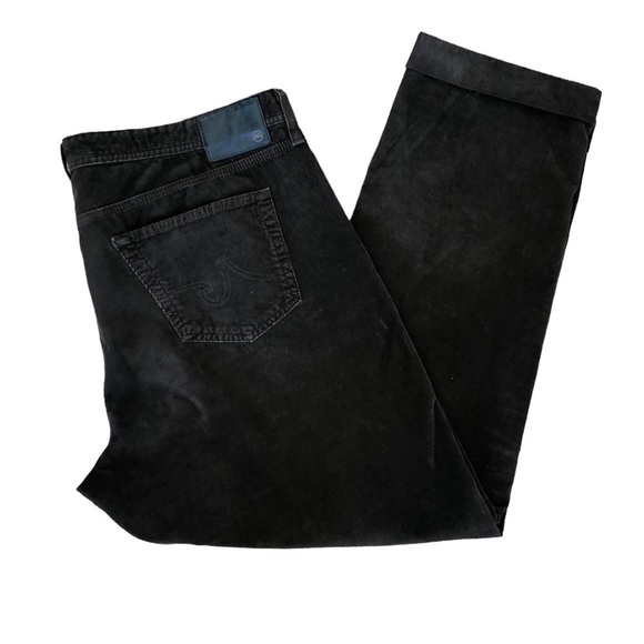 AG Adriano Goldschmied The Graduate Tailored Corduroy Pants 42X31 Dark Brown - Picture 3 of 7